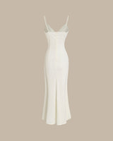 Apricot Bodycon Tassel Slip Maxi Dress - Threadford