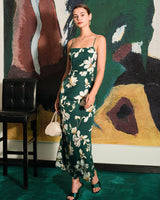 The Floral Slit Maxi Dress - Threadford