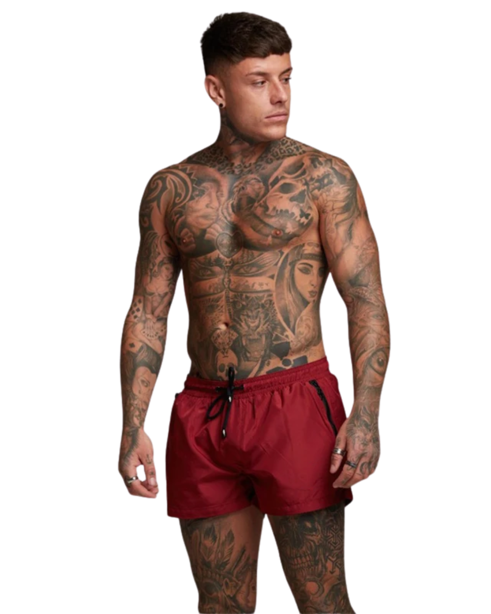 Swim Shorts with Zip Pockets - Threadford