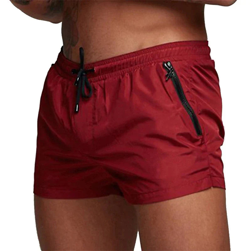 Swim Shorts with Zip Pockets - Threadford
