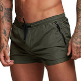 Swim Shorts with Zip Pockets - Threadford