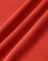Red V-neck Button Sleeveless Midi Dress - Threadford