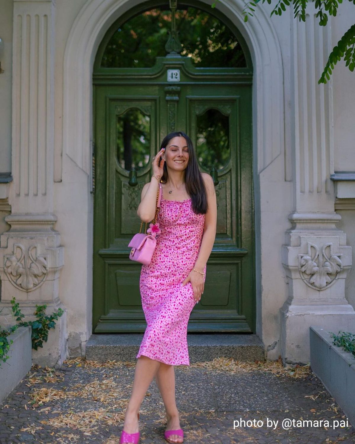The Frill Trim Floral Cami Dress - Threadford