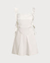 Apricot Square Neck Slip Mini Dress - Threadford