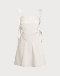 Apricot Square Neck Slip Mini Dress