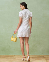 White Floral Chelsea Mini Dress - Threadford
