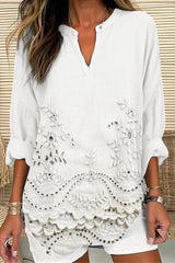 Coastal Bloom Blouse - Threadford