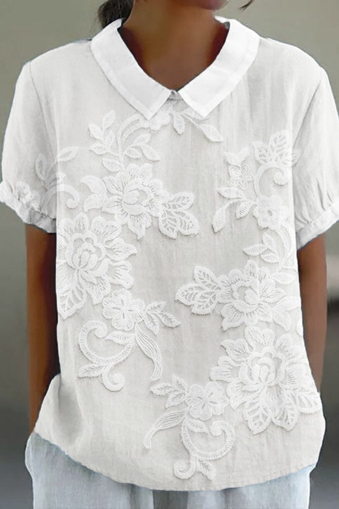 Lily Collar Blouse - Threadford