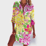 Brigitte | Colorful and Light Summer Dress - Threadford