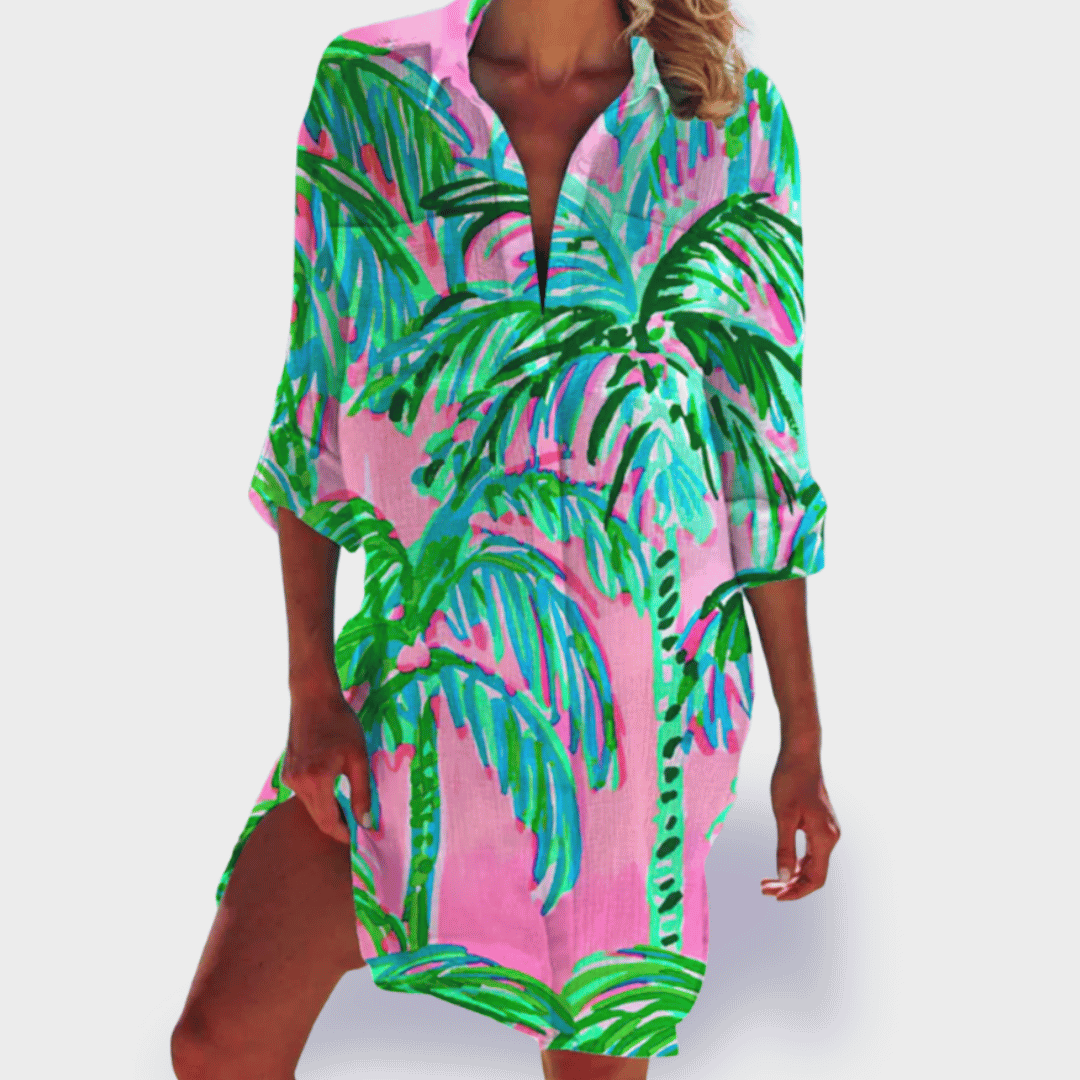 Brigitte | Colorful and Light Summer Dress - Threadford