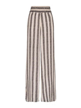 Unique Pleated Waist Snake Print Loose Pocket Wide Leg Pants - Threadford