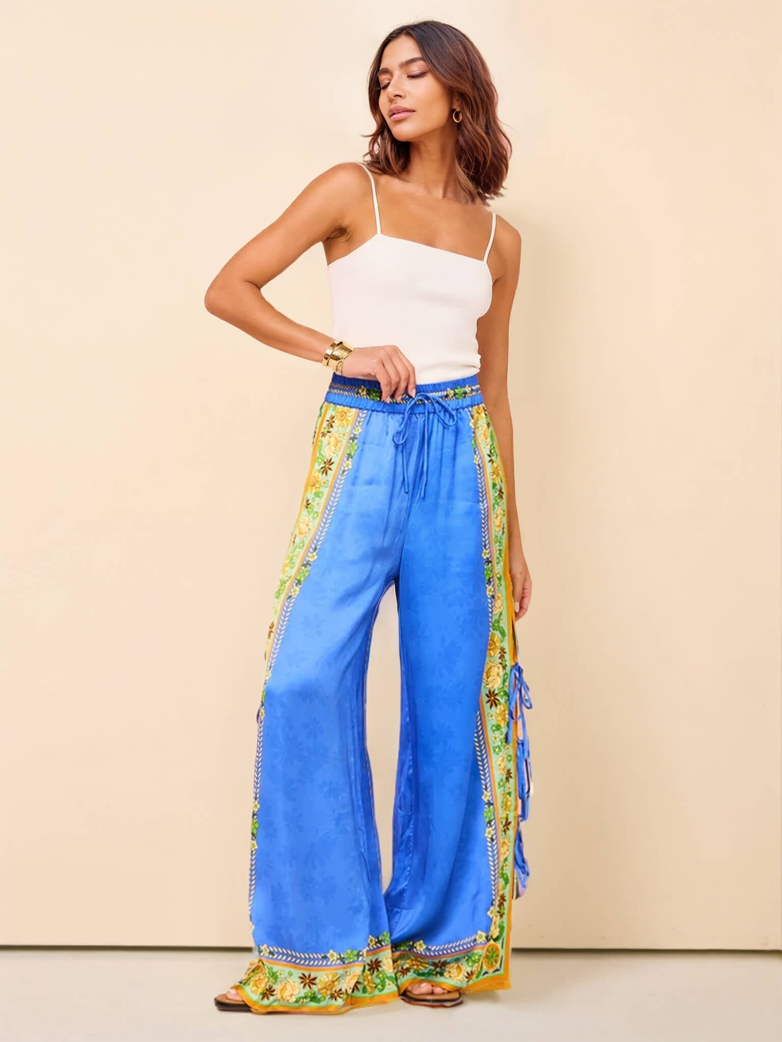 Ornate Mosaic Tiles Pants - Threadford