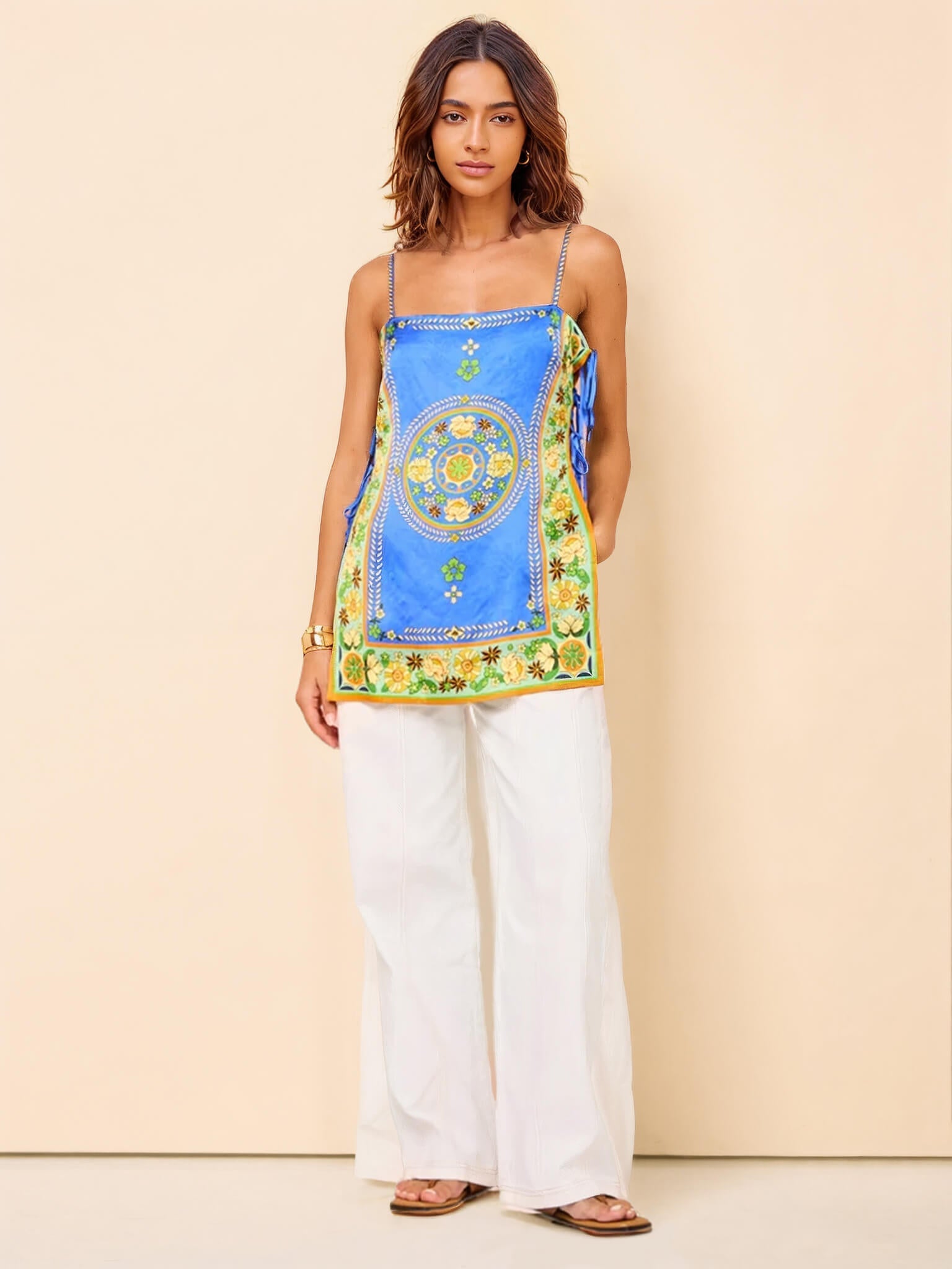 Ornate Mosaic Tiles Pants - Threadford