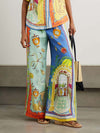 Unique Summer Fantasy Print Wide-leg Pants - Threadford