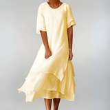 Agnès | Lightweight and Elegant Long Cotton Dress - Threadford