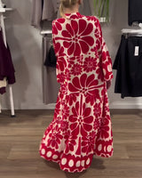 Marielle | Elegant Maxi Dress with Print - Threadford