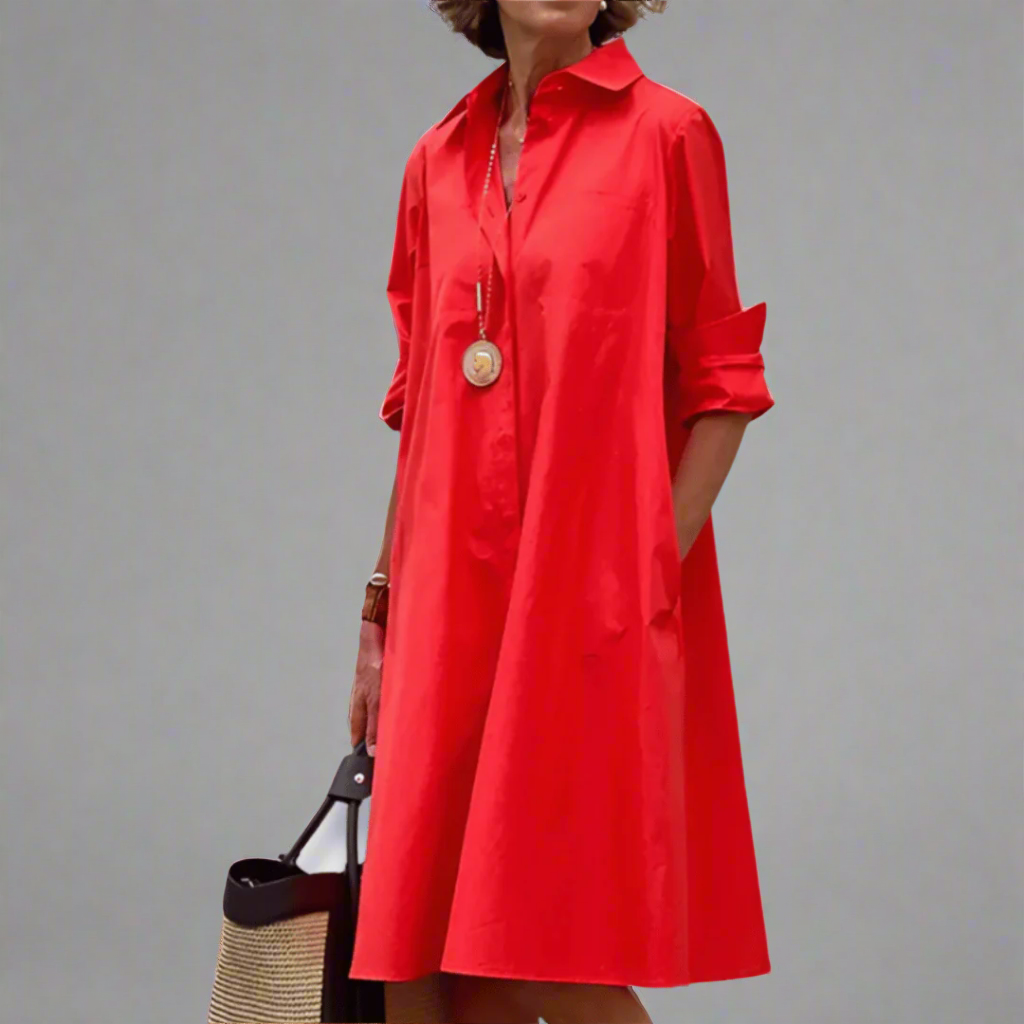 Sandrine | Casual and Elegant Polo Dress - Threadford