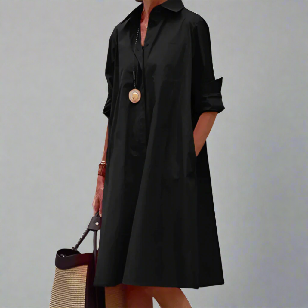 Sandrine | Casual and Elegant Polo Dress - Threadford