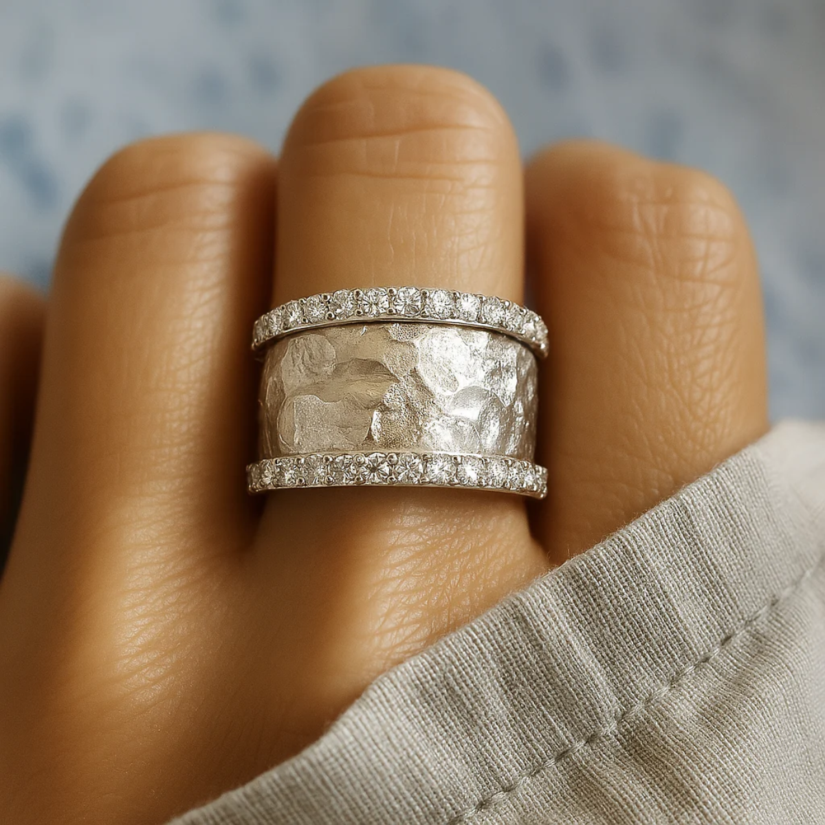 Retro Silver-Plated Zirconia Ring - Threadford