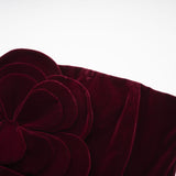Azura Red Floral Appliqué Maxi Dress - Threadford