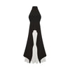 Inés halterneck layered long dress - Threadford