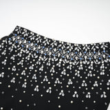 Melisande black embellished mini dress - Threadford