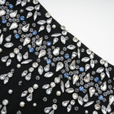 Melisande black embellished mini dress - Threadford