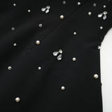 Melisande black embellished mini dress - Threadford