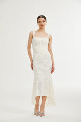 Charlotte floral jacquard maxi dress - Threadford