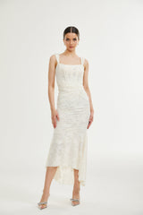 Charlotte floral jacquard maxi dress - Threadford