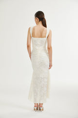 Charlotte floral jacquard maxi dress - Threadford