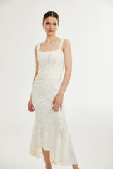 Charlotte floral jacquard maxi dress - Threadford