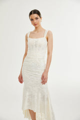 Charlotte floral jacquard maxi dress - Threadford