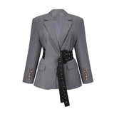 Thérèse Belted Waist Blazer - Threadford