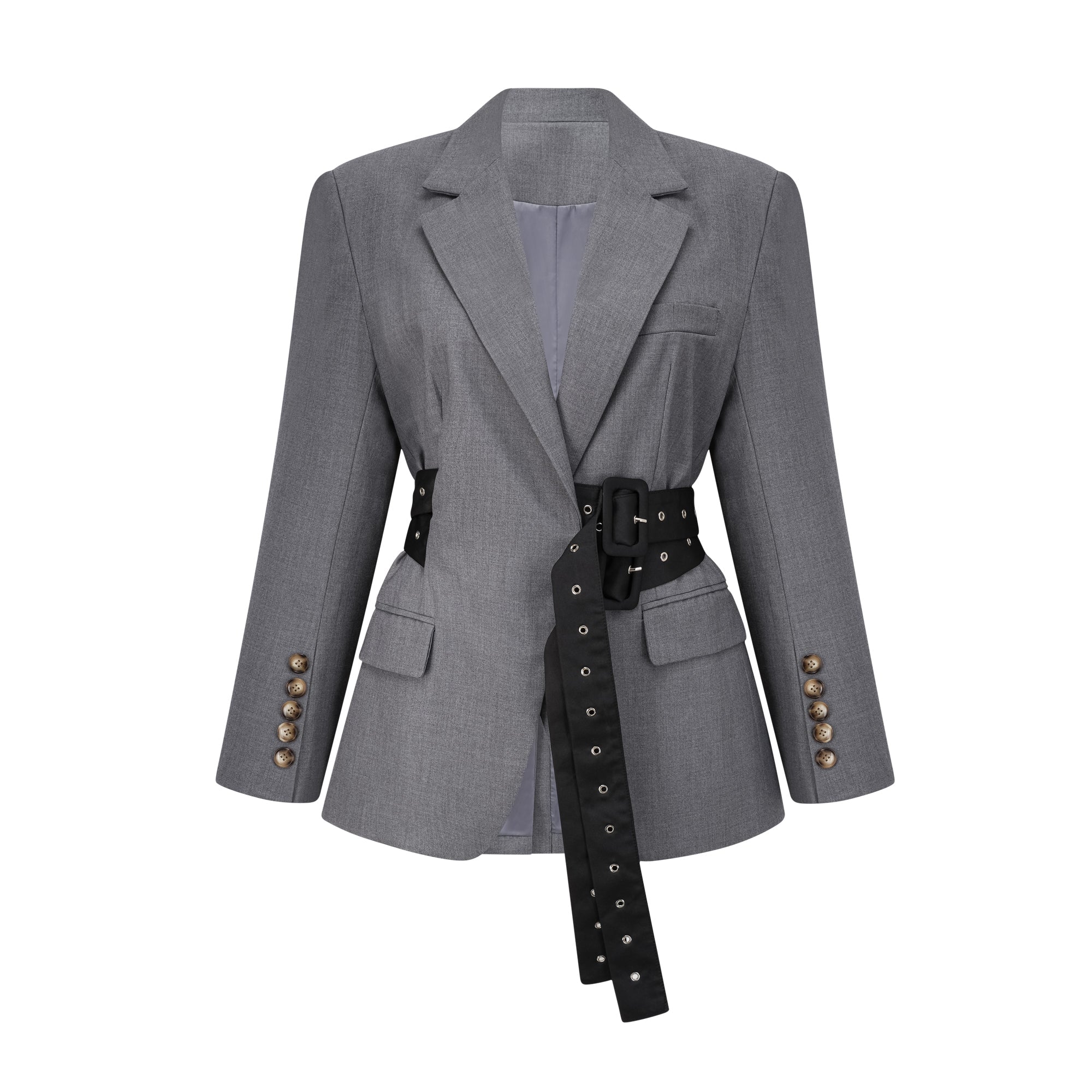 Thérèse Belted Waist Blazer - Threadford