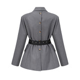 Thérèse Belted Waist Blazer - Threadford