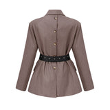 Thérèse Belted Waist Blazer - Threadford