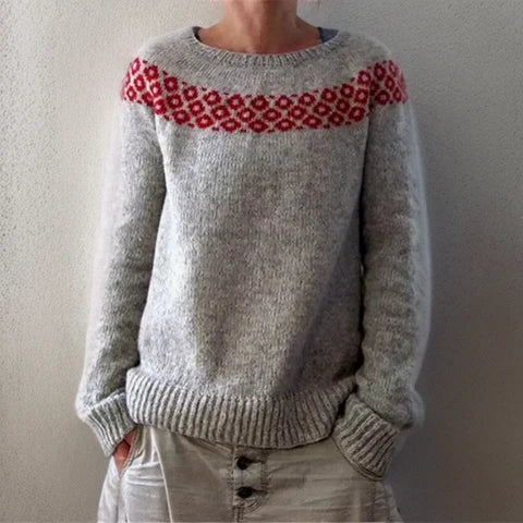 Augustine - Elegant Oversized Knit Sweater - Threadford
