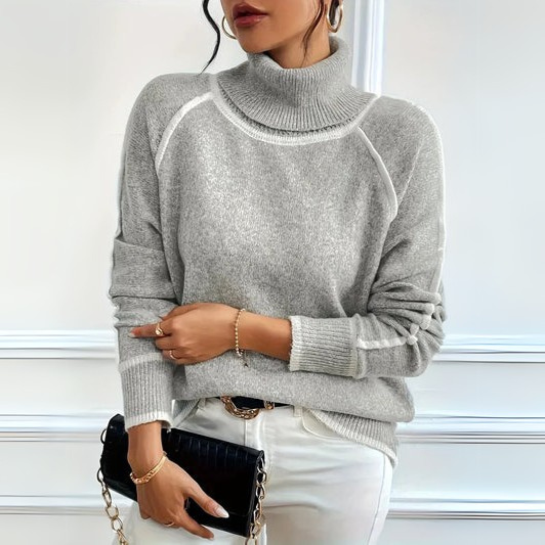 Aurora - Elegant turtleneck sweater - Threadford