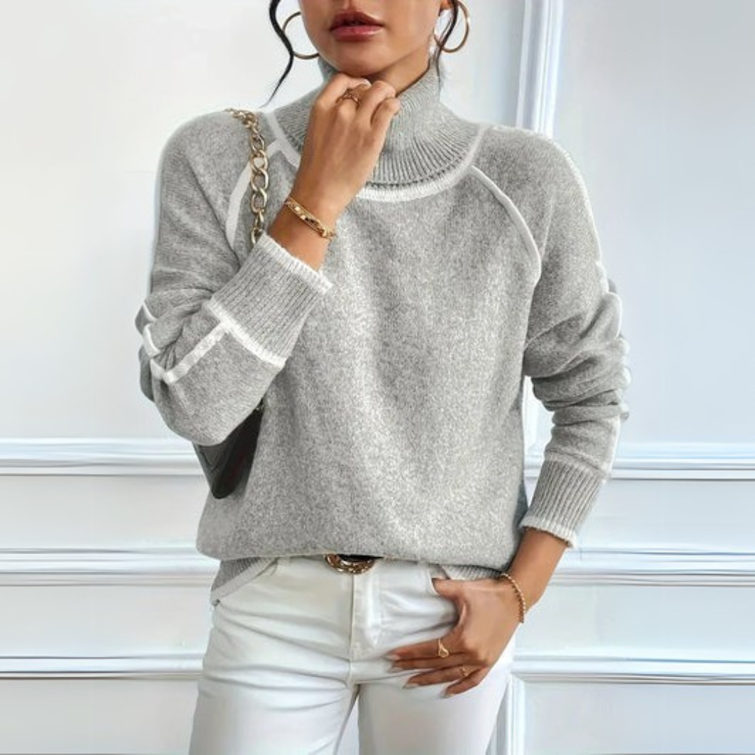 Aurora - Elegant turtleneck sweater - Threadford