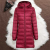 Helsa Long Padded Jacket | Dark Red - Threadford