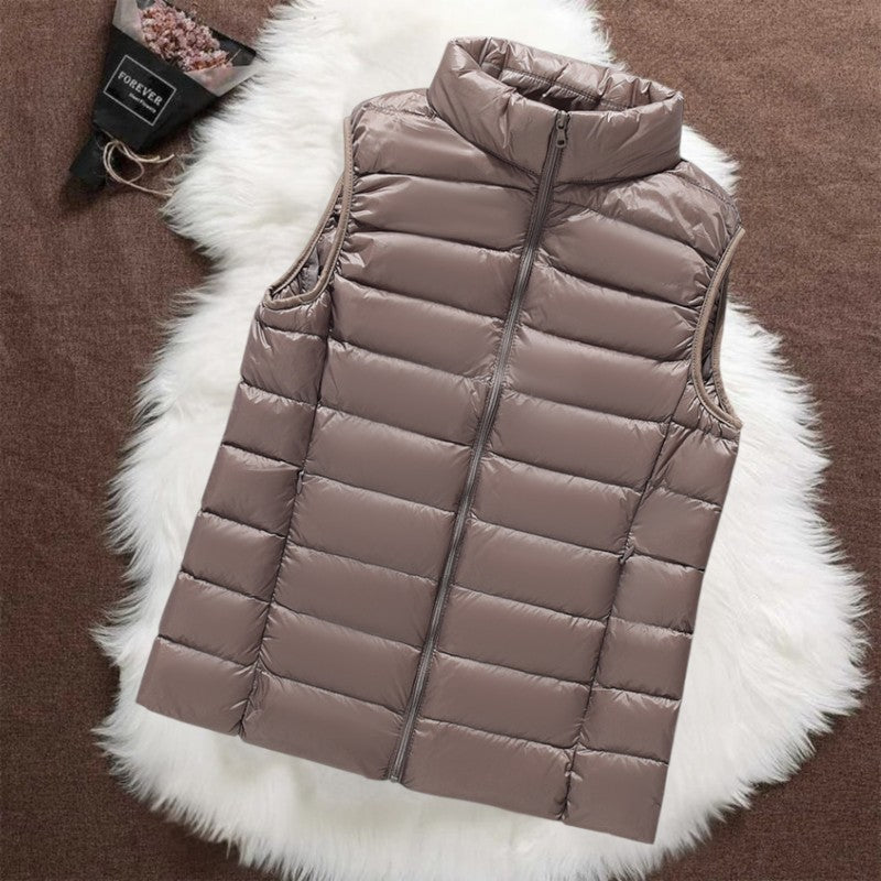 Isa Padded Gilet | Champagne - Threadford