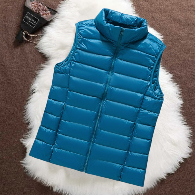Isa Padded Gilet | Heavenly Blue - Threadford