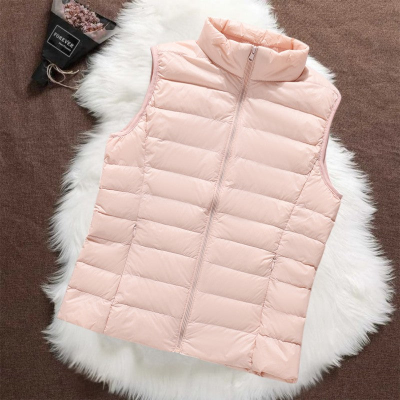 Isa Padded Gilet | Light Pink - Threadford