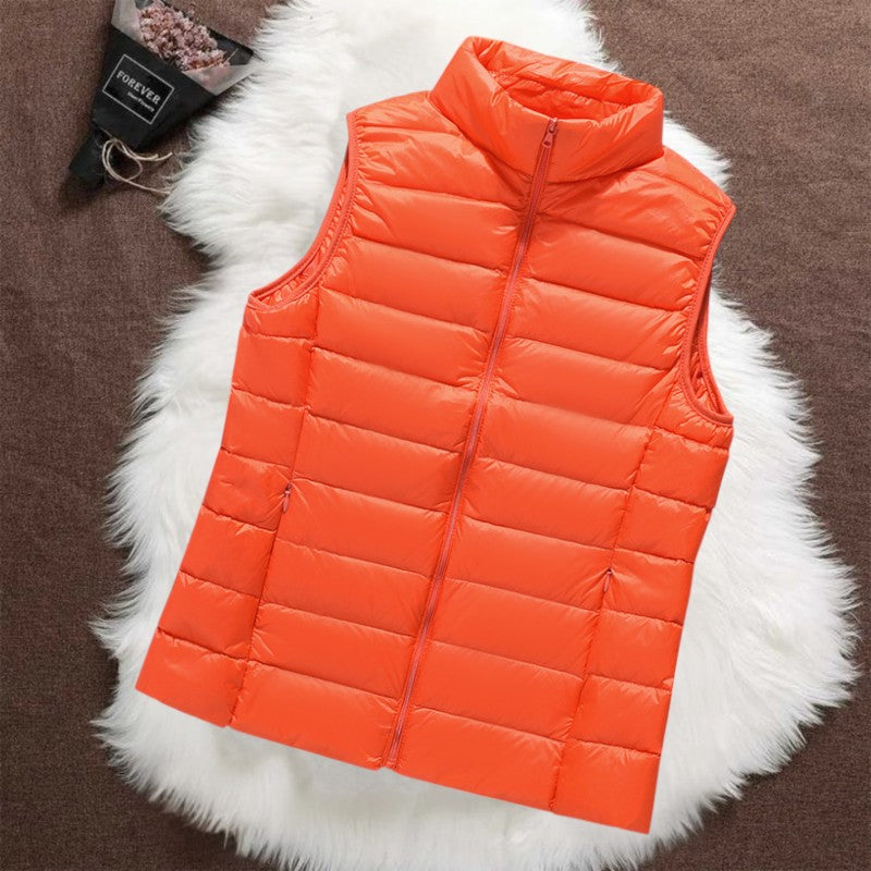 Isa Padded Gilet | Orange - Threadford