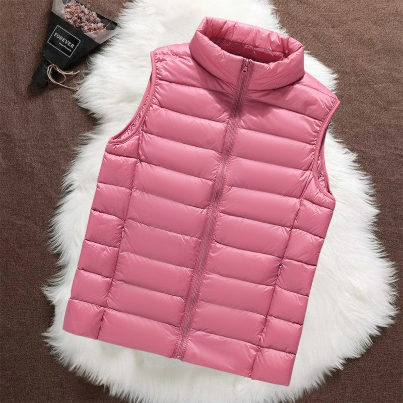 Isa Padded Gilet | Salmon - Threadford