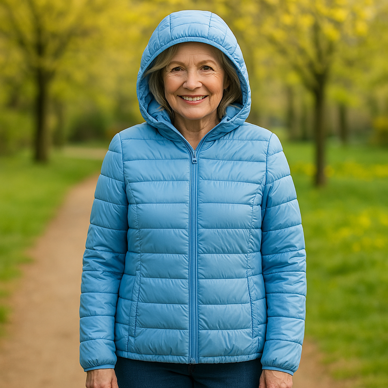 Metta Padded Jacket | Baby Blue - Threadford