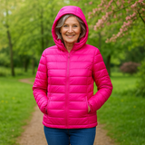 Metta Padded Jacket | Bright Pink - Threadford