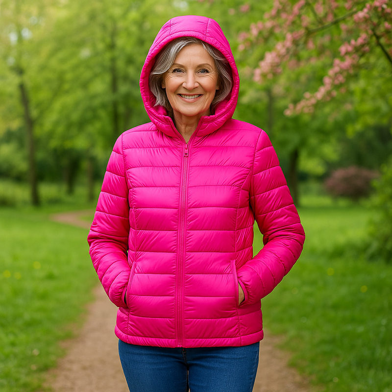 Metta Padded Jacket | Bright Pink - Threadford