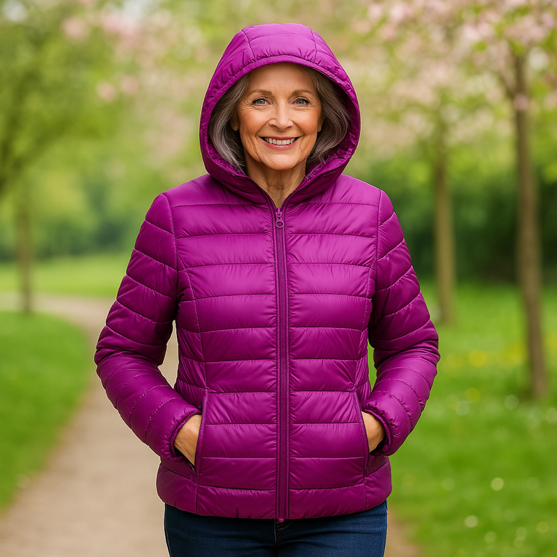 Metta Padded Jacket | Purple - Threadford